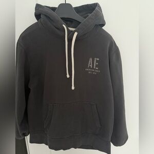 American Eagle Charcoal Logo Sleeve Hoodie – Men’s Large